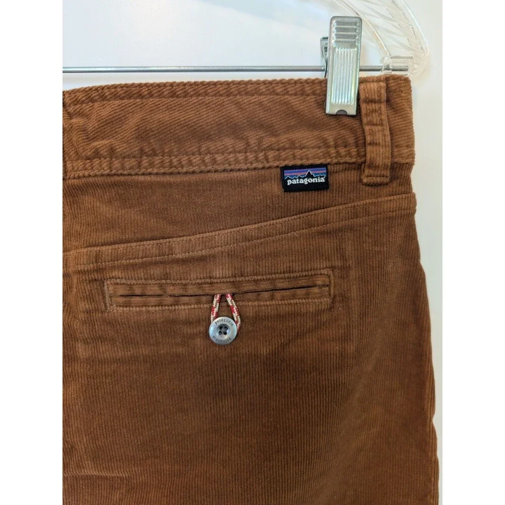 Patagonia Corduroy Mini Skirt Womens 8 Rust Orange Organic Cotton Fall Gorpcore